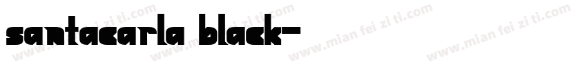 santacarla black字体转换